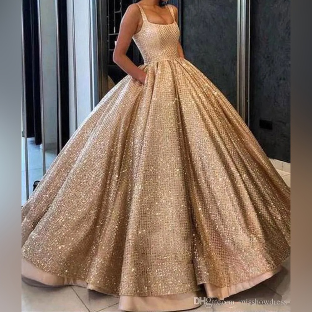 Gold ballgown
